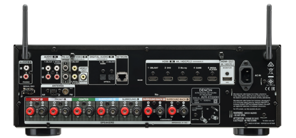 Denon AVR-X1500H-7.2 Channel AV Receiver - Image 2