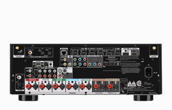 DENON AVR-X2700H  (2020 Model) 7.2ch 8K AV Receiver with 3D Audio, Voice Control and HEOS Built-in - Image 2