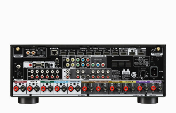 DENON - AVR-X3700H (2020 Model) 9.2ch 8K AV Receiver with 3D Audio, Voice Control and HEOS Built-in - Image 2