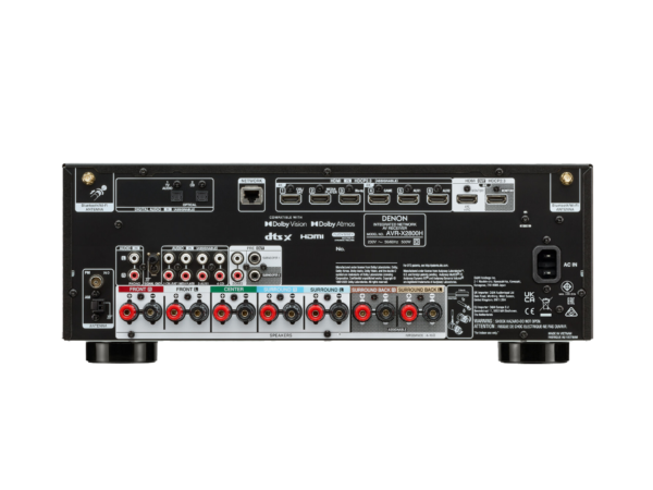 Denon AVR-X2800H 7.2 Ch. 95W 8K AV Receiver Powered by HEOS